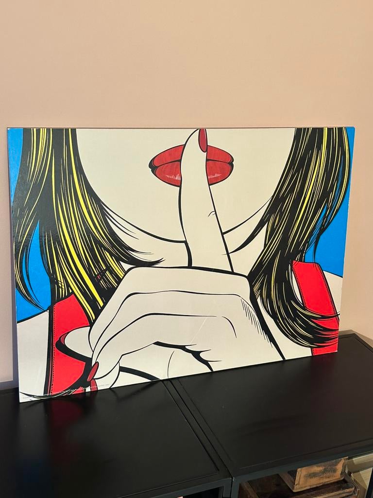 Ikea schilderij solmyra popart retro vintage, Ophalen of Verzenden