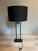 Zwarte tafellamp met kap Light & Living, Minder dan 50 cm, Ophalen of Verzenden, Zo goed als nieuw
