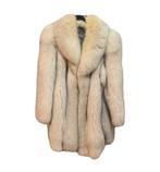 Saga Fox Oversized Bontjas Blauwvos Wit, Maat 38/40 (M), Wit, Ophalen of Verzenden, Zo goed als nieuw