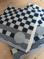 Elias Handdoeken- Blauw/Beige Ruit, Ophalen, Zo goed als nieuw, Blauw, Handdoek