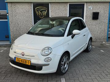 Fiat 500 1.2 Lounge AUT PANO SPORT (SPOILER EN 16"VELGEN) beschikbaar voor biedingen