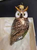 NIEUW Kerstbal mondgeblazen glazen uiltje van Sissy-Boy, Ophalen, Nieuw