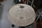Ovale open hanglamp Makassar creme Light & Living stof, Ophalen of Verzenden, Zo goed als nieuw, Metaal