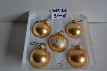 Leuke set kerstballen, in totaal 5 stuks, Set 26