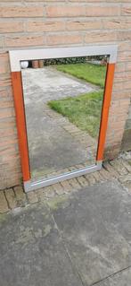 spiegel met bijhorende plank met glas, Ophalen of Verzenden, Rechthoekig, 50 tot 100 cm, Minder dan 100 cm