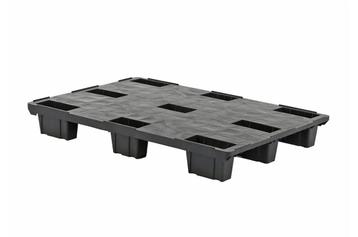 Zwarte kunststof pallets 1200x800 mm –  6 stuks - GRATIS beschikbaar voor biedingen