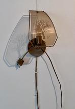 Vintage wandlampje, Ophalen, Gebruikt, Glas, Retro