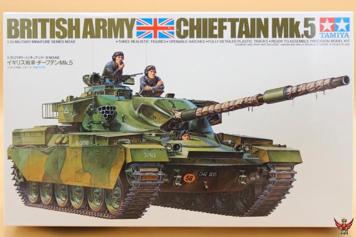 ROWASP | Tamiya 1/35 British Army Chieftain Mk 5, Hobby en Vrije tijd, Modelbouw | Auto's en Voertuigen, Nieuw, Tank, 1:32 tot 1:50