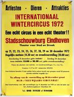 Wintercircus Eindhoven 1972 - Originele circusposter, Verzenden, Gebruikt, A1 t/m A3, Film en Tv