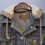 Guess denim jacket jas + grijze hoodie/mouwen mt XS nr 42598, Guess, Blauw, ., Guess