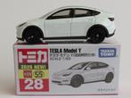 Tomica nr28 Tesla Model Y (sp) 1/63 3inch tomy, Ophalen of Verzenden, Nieuw, Auto