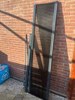 Plissé hordeur RAL 7016 - Zo goed als nieuw, Doe-het-zelf en Verbouw, Deuren en Horren, Ophalen, Kunststof, 120 cm of meer, Hordeur