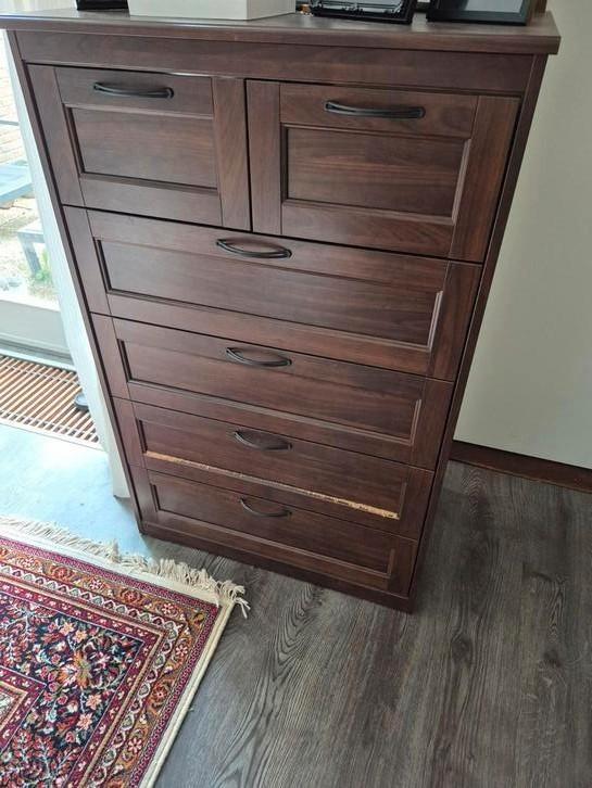 Mooie kast, Ladenkast, ladekast, chique bruin!, Huis en Inrichting, Kasten | Ladekasten, Zo goed als nieuw, Minder dan 100 cm