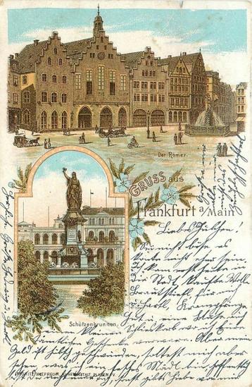 (379-015-007) Frankfurt a M Litho beschikbaar voor biedingen