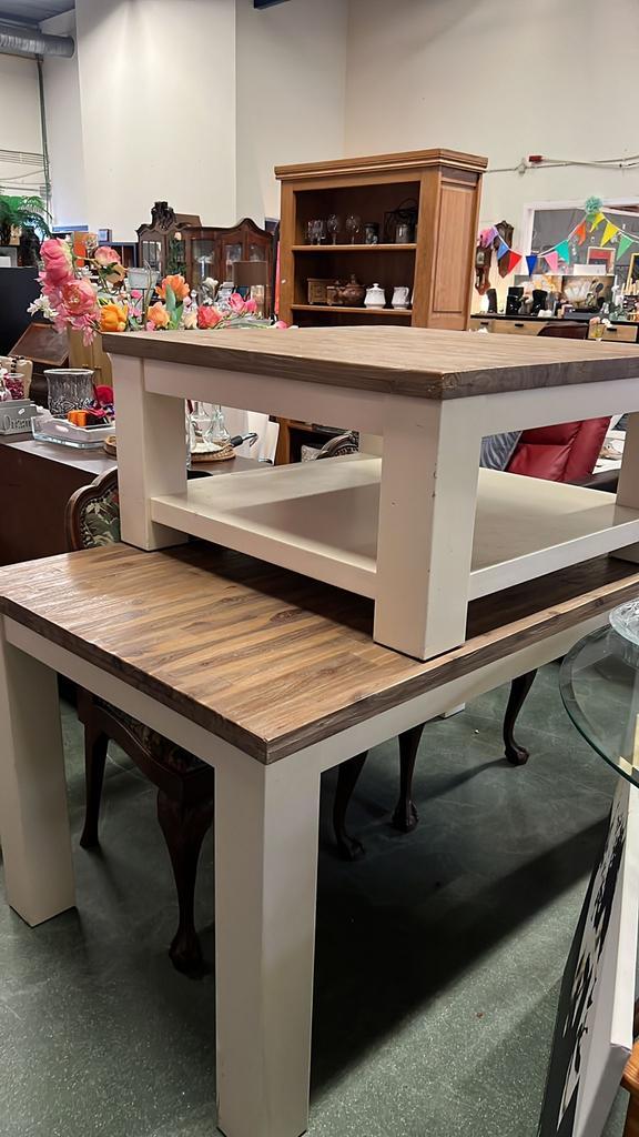 Set van 2 salon tafel + eettafel, Huis en Inrichting, Complete inboedels, Ophalen