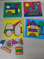 Giroform, spel puzzel met vormen, auto, boot, trein, huis, Kinderen en Baby's, Speelgoed | Educatief en Creatief, Ophalen, Zo goed als nieuw