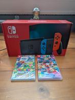 Nintendo Switch V2 (2020) met 2 spellen, Switch 2019 Upgrade, Met games, Met 2 controllers, Ophalen of Verzenden