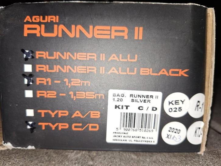 Dakdragers Aguri Runner (geïntegreerde, gesloten dakrails), Auto diversen, Dakdragers, Zo goed als nieuw, Ophalen of Verzenden