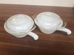 2 (oven) kommetjes met handvat, Huis en Inrichting, Keuken | Servies, Ophalen, Zo goed als nieuw, Glas, Kom(men)
