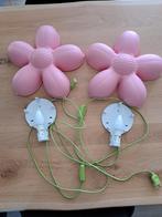 Wandlamp bloem ikea roze set van 2, Ophalen, Zo goed als nieuw, Kunststof