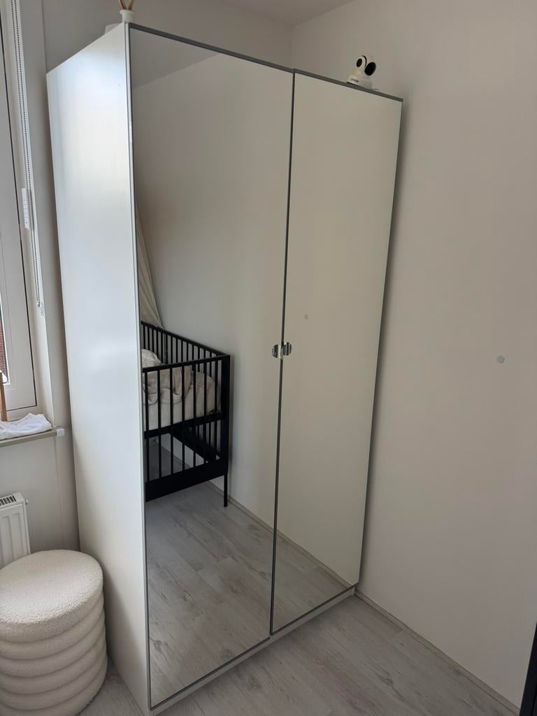 2x IKEA PAX spiegeldeuren, Huis en Inrichting, Kasten | Kledingkasten, Ophalen, 50 tot 100 cm, Zo goed als nieuw, Minder dan 100 cm