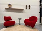 2 Nieuw Leolux Papageno Fauteuil rood stof Design stoel, Huis en Inrichting, Fauteuils, Leolux, Nieuw, 75 tot 100 cm, Ophalen of Verzenden