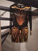 Elegante zwarte jurk met pailletten - Maat M, Kleding | Dames, Jurken, Maat 38/40 (M), Zwart, Ophalen of Verzenden, Zo goed als nieuw