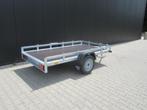 Nieuwe oprij-aanhangwagen. Afm: 258x150 cm.
