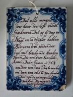 Zeldzame Rotterdamse tegel 1763, Ophalen of Verzenden