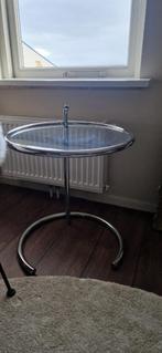 Eileen Gray bijzettafel E1027 chroom, in hoogte verstelbaar, Ophalen, Minder dan 55 cm, Rond, Modern - klassiek
