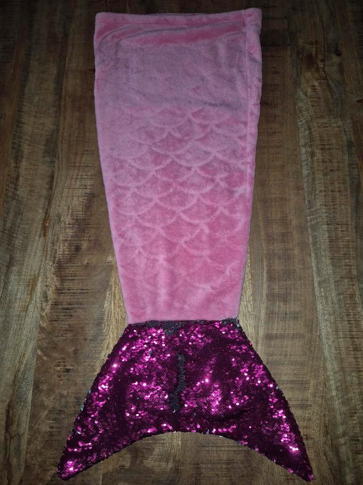 Zeemeermin warme deken kleur roze, Kinderen en Baby's, Dekens, Slaapzakjes en Inbakerproducten, Zo goed als nieuw, Deken, 100 cm of meer