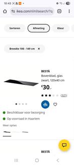 Bovenblad glas Ikea Besta, Ophalen, Zo goed als nieuw, 32 GB of minder, 4 GB of minder