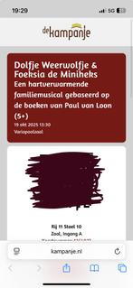 Dolfje en Foeksia, Tickets en Kaartjes, Twee personen, Oktober