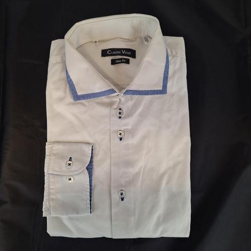 Heren overhemd lange mouw, XL, Kleding | Heren, Overhemden, Gedragen, Halswijdte 43/44 (XL), Wit, Ophalen of Verzenden