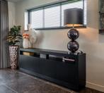 Richmond Interiors Dressoir Oakura 3-Deuren (Black), Ophalen, 150 tot 200 cm, Eikenhout, Nieuw