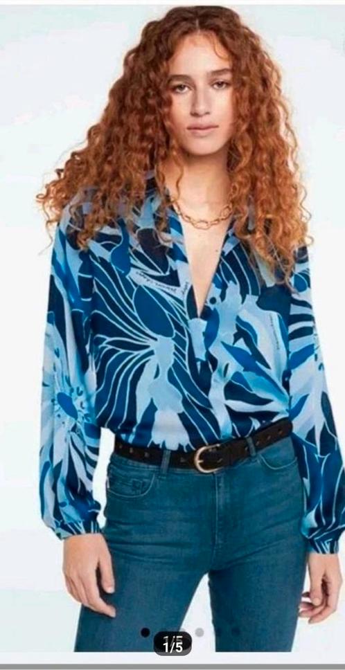 Fabienne Chapot Frida Collar blouse maat 36 *nieuw *, Kleding | Dames, Blouses en Tunieken, Nieuw, Maat 36 (S), Blauw, Ophalen of Verzenden