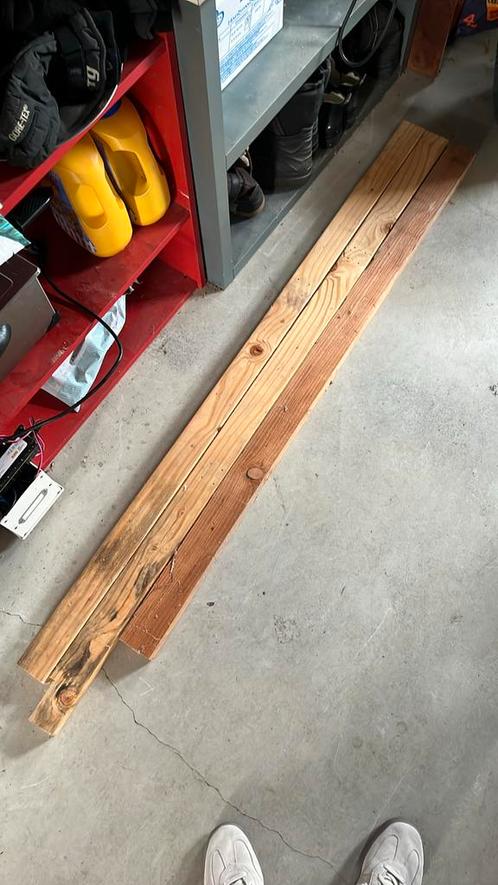 Douglas houten balken balkjes hout, Doe-het-zelf en Verbouw, Hout en Planken, Zo goed als nieuw, Balk, Overige houtsoorten, 50 mm of meer