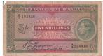 Malta, 5 Shillings, 1939 (Koning George VI), Postzegels en Munten, Los biljet, Overige landen, Verzenden