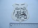 sticker oud Rode Draak ether piraat zender meppel tovenaar, Verzamelen, Stickers, Verzenden, Zo goed als nieuw, Bedrijf of Vereniging