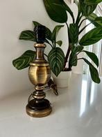 Vintage metalen lampenvoet. Messing bronskleurig metaal, Hollywood regency, statement, Ophalen of Verzenden, Zo goed als nieuw