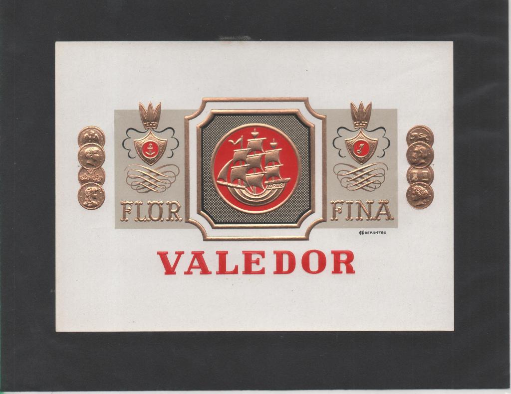 Sigarenband 112 Etiket Valedor, Verzamelen, Ophalen of Verzenden, Zo goed als nieuw, Sigarenbandjes