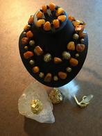 Barnsteen amber git geluk beschermt vreugde magie eyecatcher, Paars, Nieuw, Verstelbaar, Ophalen of Verzenden