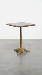 Antieke Franse bistro tafel met een donkere eikenhouten blad, Antiek en Kunst, Ophalen