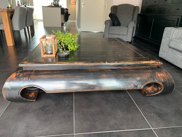 Prachtig originele opiumtafel, Huis en Inrichting, Tafels | Salontafels, Gebruikt, Minder dan 50 cm, 100 tot 150 cm, 100 tot 150 cm