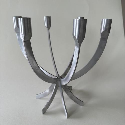 vintage IKEA aluminium kandelaar Sigga Heimis, Huis en Inrichting, Woonaccessoires | Kandelaars en Kaarsen, Zo goed als nieuw