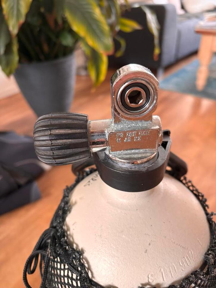 10 liter duikfles 200 bar, Watersport en Boten, Duiken, Gebruikt, Duikfles, Ophalen