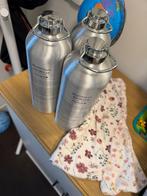 3x Aluminium Kruik naturel en 2x kruikenzak, Overige typen, Ophalen of Verzenden, Zo goed als nieuw, Prenatal