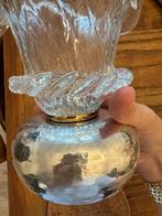 Handgemaakte Koperen Kommen met Kristal, Huis en Inrichting, Lampen | Vloerlampen, Ophalen of Verzenden, Nieuw, Metaal, Minder dan 100 cm