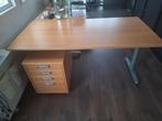 Ikea Bureautafel met Ladenblok - Goede Staat!, Huis en Inrichting, Ophalen, In hoogte verstelbaar, Gebruikt, Bureau