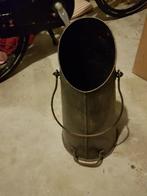 Zwarte antieke kolenkit met handvat. Hoogte 50 cm, Huis en Inrichting, Woonaccessoires | Paraplubakken, Ophalen, Gebruikt, Metaal